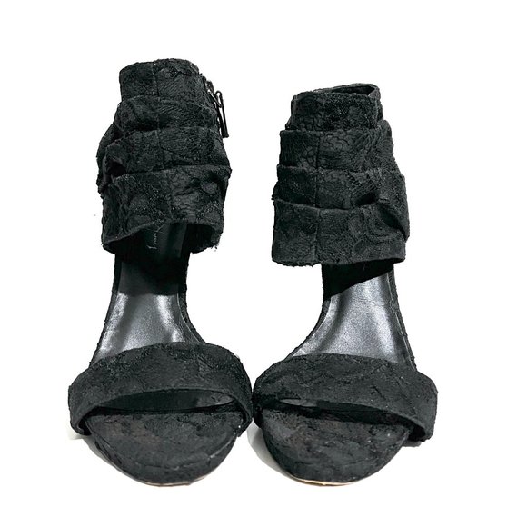 Elizabeth and James E-Janet Lace Stiletto Sandals - Picture 7 of 15